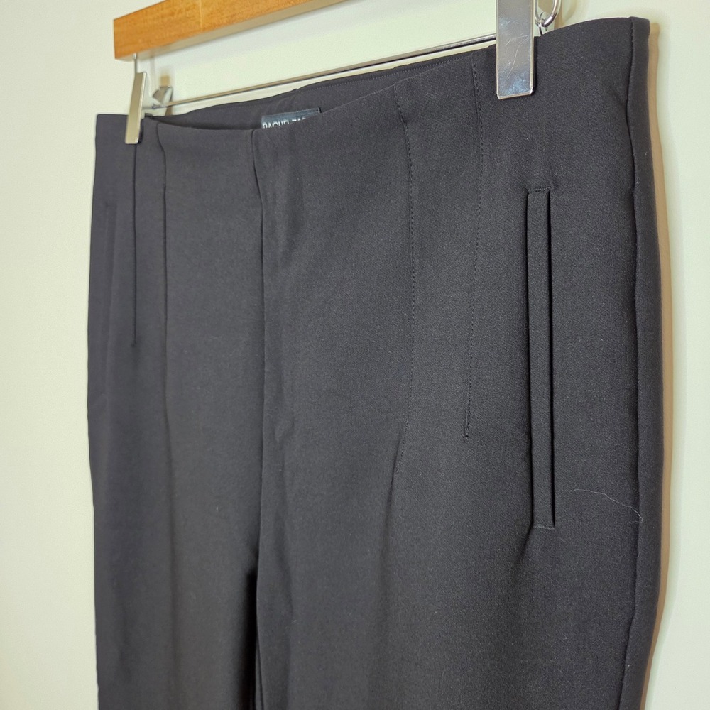 Rachel Zoe‎ Black Slim Leg Trousers High Rise Stretch Dress Pants Womens Size 10 - Picture 3 of 6